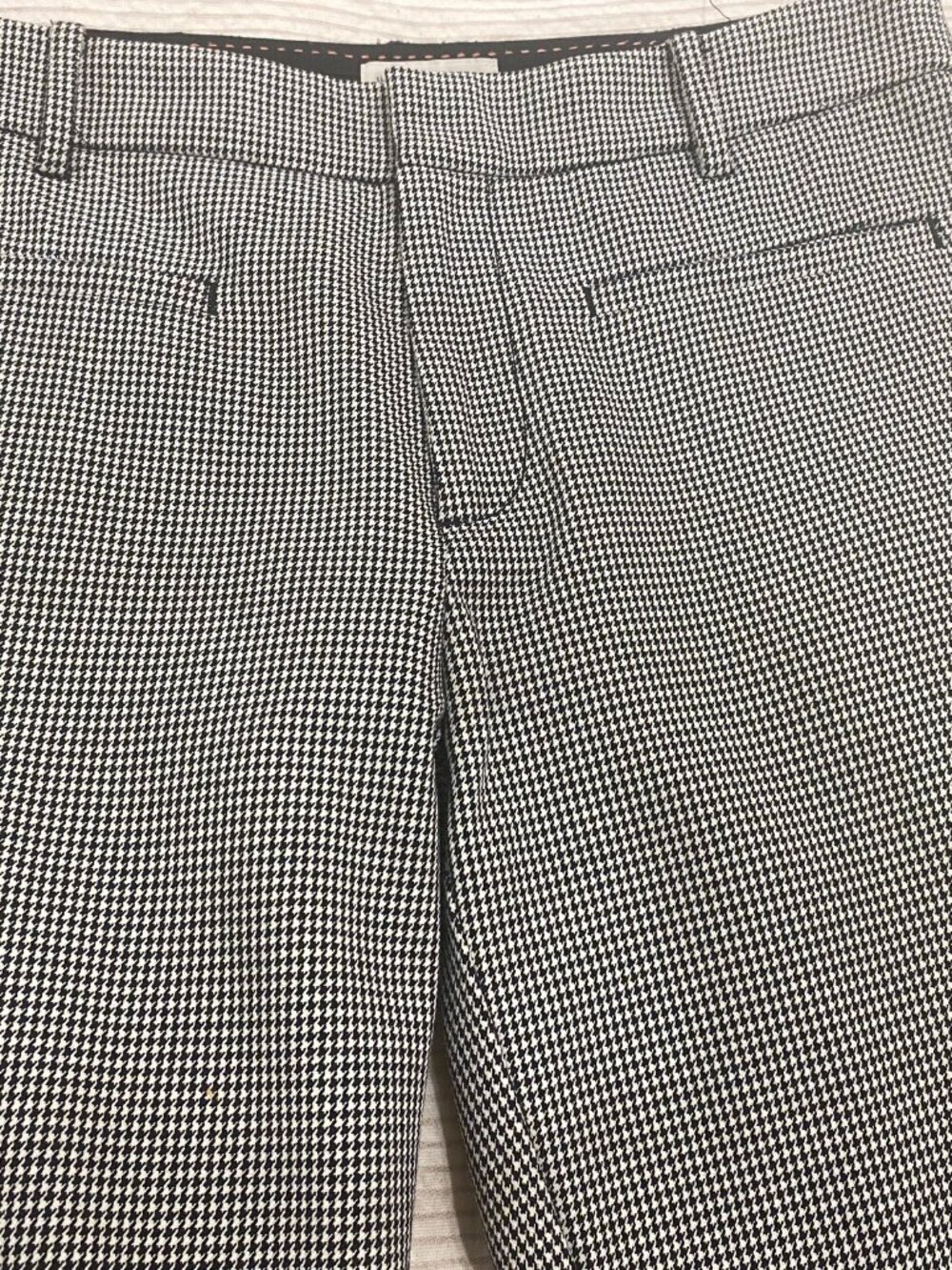 By Anthropologie Stretchy Houndstooth Trousers - Size 6